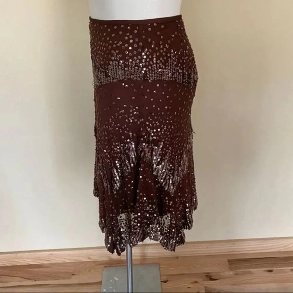 Spiegel brown sequin skirt - Picture 2 of 5